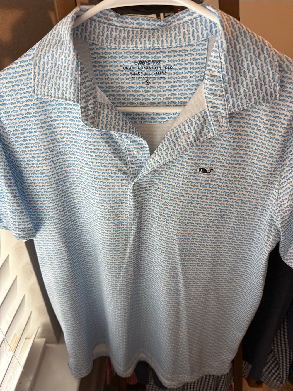 Vineyard Vines Boy’s Light Blue Microfish Polo